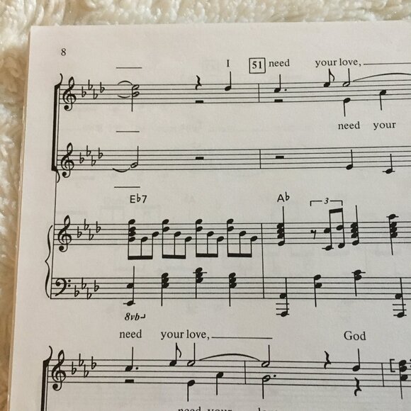 5/$25 'Unchained Melody' Pop Hit Vocal Arrangement Music Sheets - Picture 4 of 4